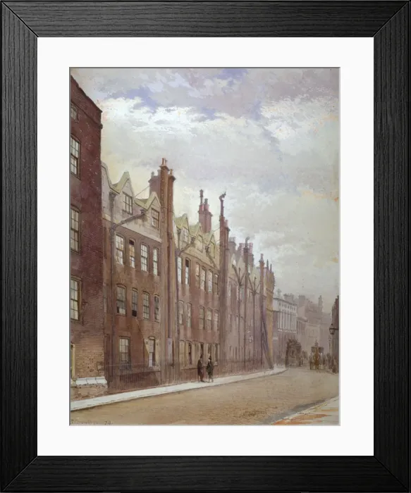 Framed Print : Old Buildings, Lincolns Inn, London, 1879 Framed Print : Old Buildings, Lincolns Inn, London, 1879