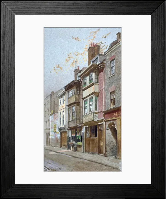 Framed Print : View of nos 36 and 38 Grays Inn Road, London, 1879. Artist Framed Print : View of nos 36 and 38 Grays Inn Road, London, 1879. Artist