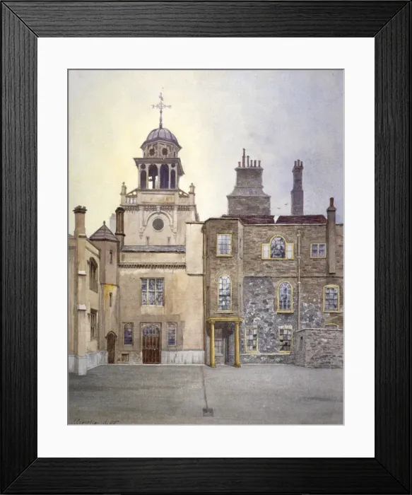 Framed Print : View of the north side of Chapel Tower, Charterhouse, London, 1885 Framed Print : View of the north side of Chapel Tower, Charterhouse, London, 1885