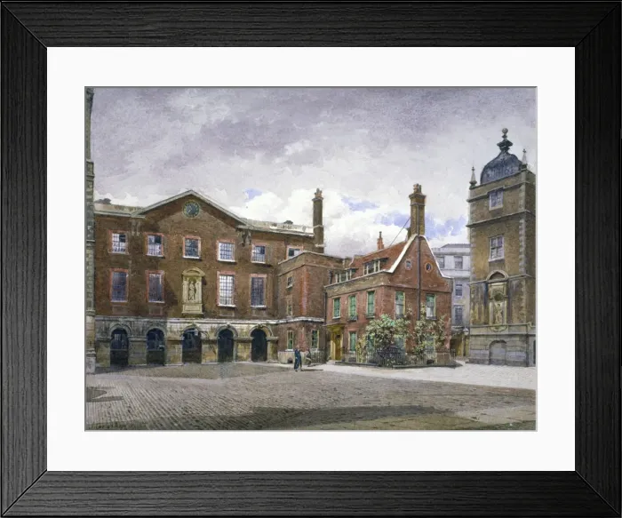 Framed Print : View of the grammar school at Christs Hospital, Newgate Street, City of London, 1881 Framed Print : View of the grammar school at Christs Hospital, Newgate Street, City of London, 1881
