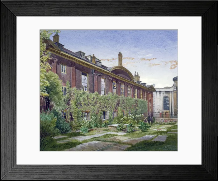 Framed Print : Christs Hospital, Newgate Street, City of London, 1881. Artist: John Crowther Framed Print : Christs Hospital, Newgate Street, City of London, 1881. Artist: John Crowther