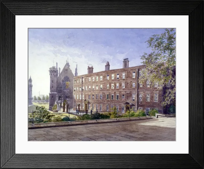 Framed Print : View of nos 3 and 4 Garden Court, Middle Temple, London, 1883 Framed Print : View of nos 3 and 4 Garden Court, Middle Temple, London, 1883