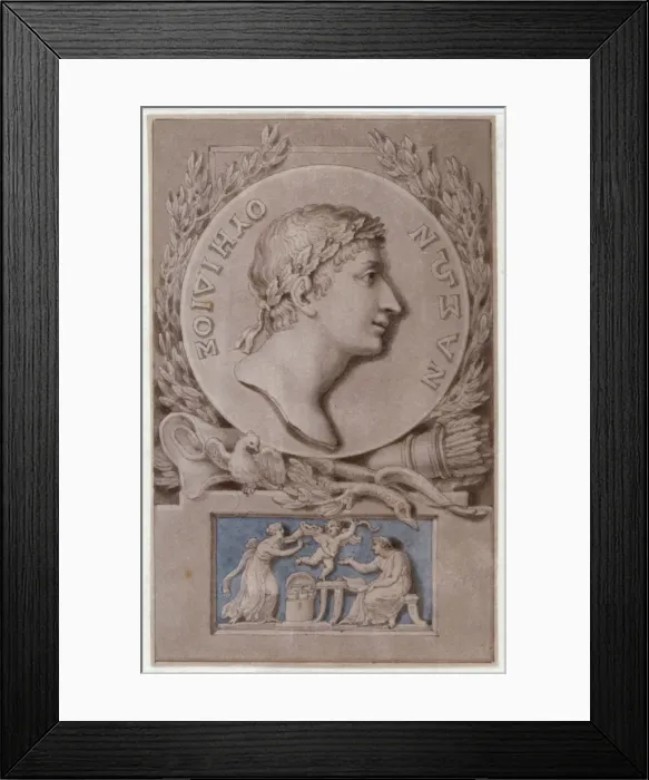 Framed Print : A Bas-Relief to Ovid, c1780-1848. Artist: Edward Francis Framed Print : A Bas-Relief to Ovid, c1780-1848. Artist: Edward Francis