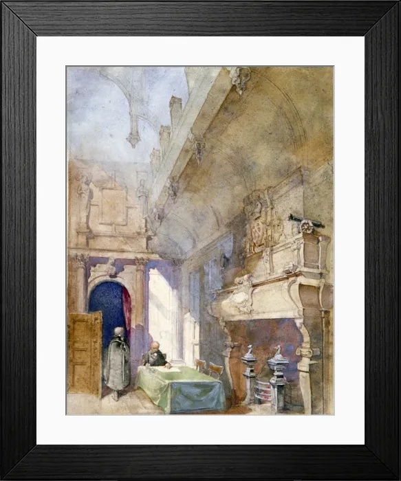 Framed Print : Salle-a-Manger, Charterhouse, London, 1913. Artist: Alfred-Charles Conrade Framed Print : Salle-a-Manger, Charterhouse, London, 1913. Artist: Alfred-Charles Conrade