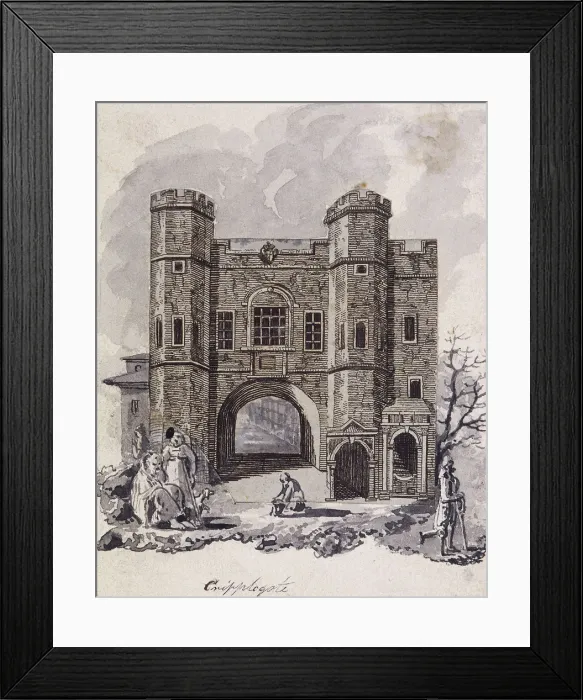 Framed Print : Cripplegate, London, 1750 Framed Print : Cripplegate, London, 1750