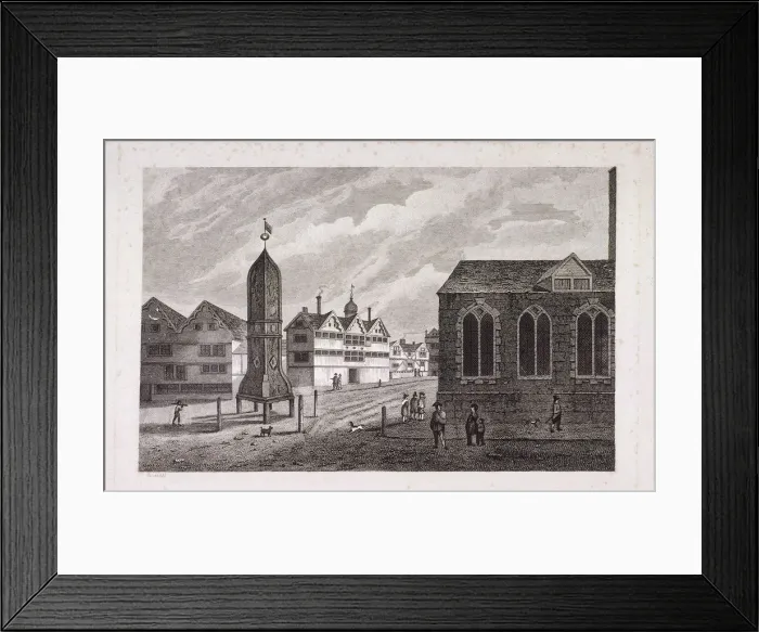 Framed Print : Bishopsgate, London, 1814 Framed Print : Bishopsgate, London, 1814