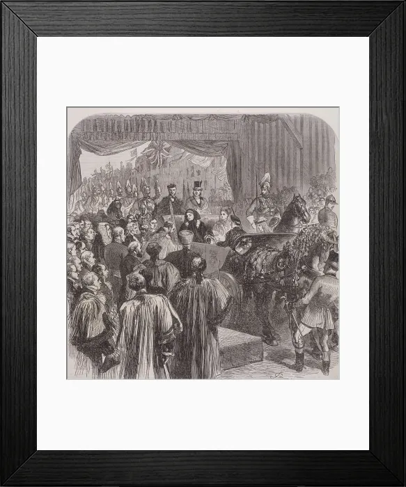 Framed Print : Queen Victoria opening Blackfriars Bridge, London, 1869. Artist: JG Framed Print : Queen Victoria opening Blackfriars Bridge, London, 1869. Artist: JG