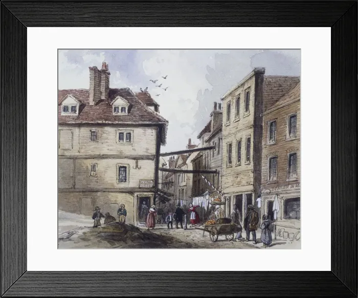 Framed Print : Chick Lane, London, c1840. Artist: J Maund Framed Print : Chick Lane, London, c1840. Artist: J Maund