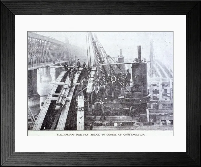 Framed Print : Blackfriars Bridge, London, c1864 Framed Print : Blackfriars Bridge, London, c1864