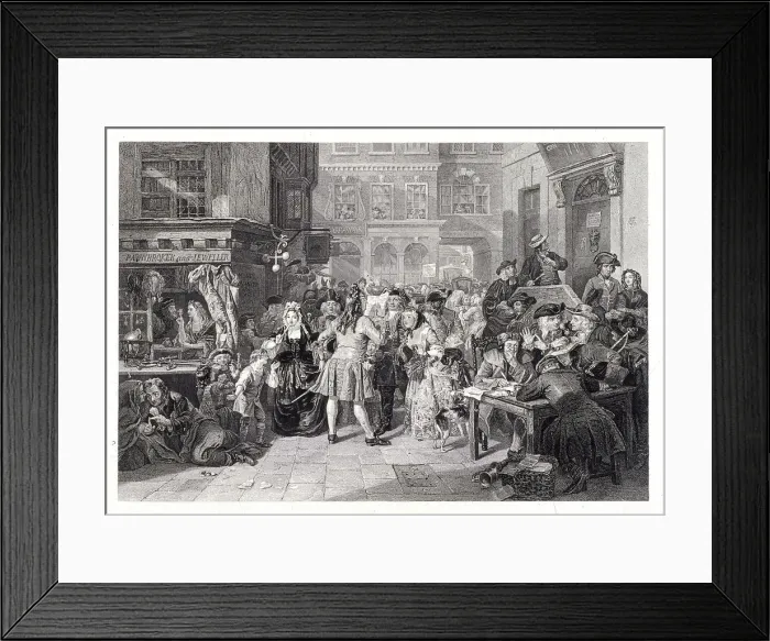 Framed Print : Change Alley, London, 1853. Artist: John Carter Framed Print : Change Alley, London, 1853. Artist: John Carter
