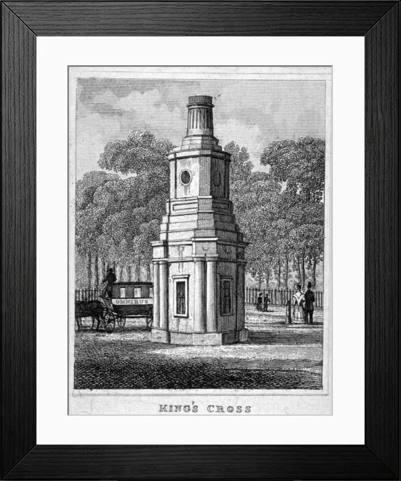 Framed Print : Kings Cross, London, 19th century Framed Print : Kings Cross, London, 19th century