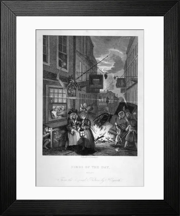 Framed Print : Night, 1833. Artist: William Radclyffe Framed Print : Night, 1833. Artist: William Radclyffe