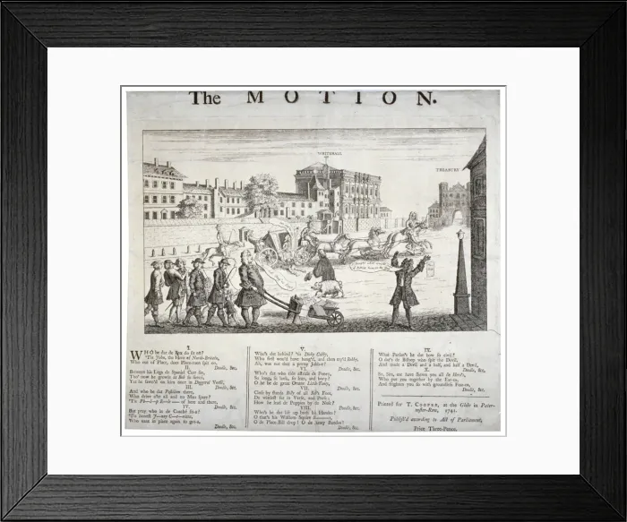 Framed Print : The Motion, 1741