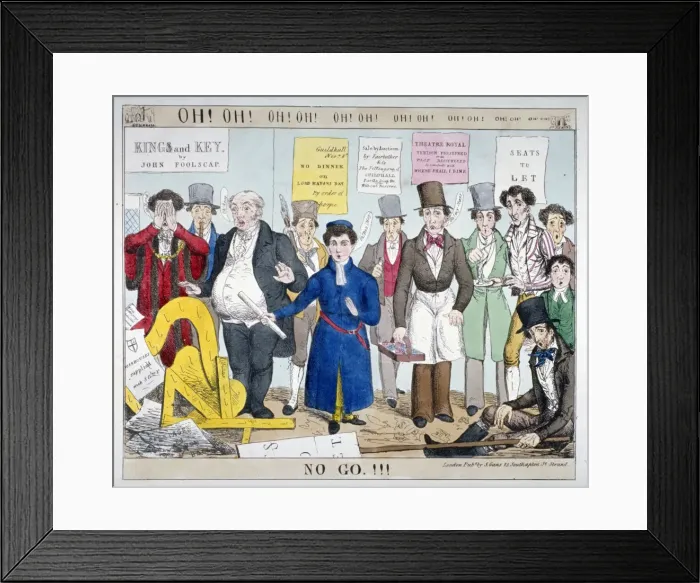 Framed Print : Oh! Oh! Oh! Oh!... No go!!!, 1830 Framed Print : Oh! Oh! Oh! Oh!... No go!!!, 1830