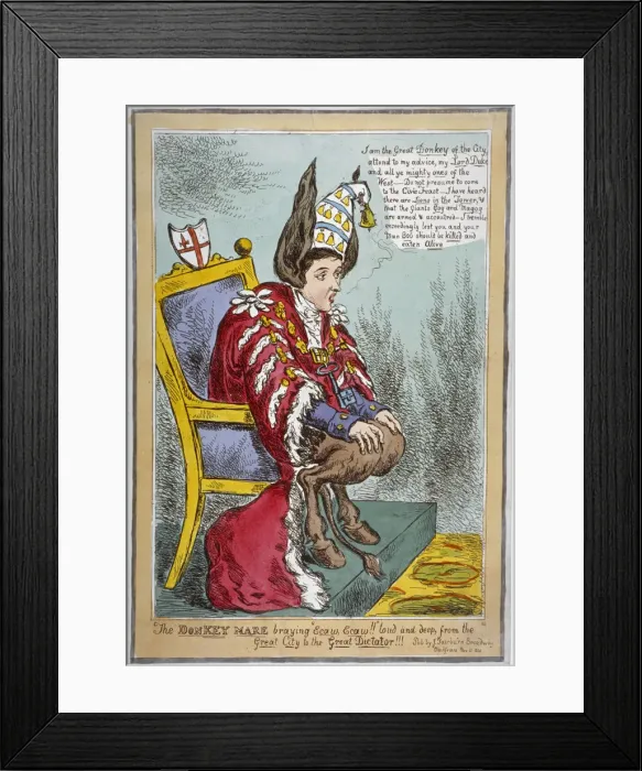 Framed Print : The Donkey Mare... 1830 Framed Print : The Donkey Mare... 1830