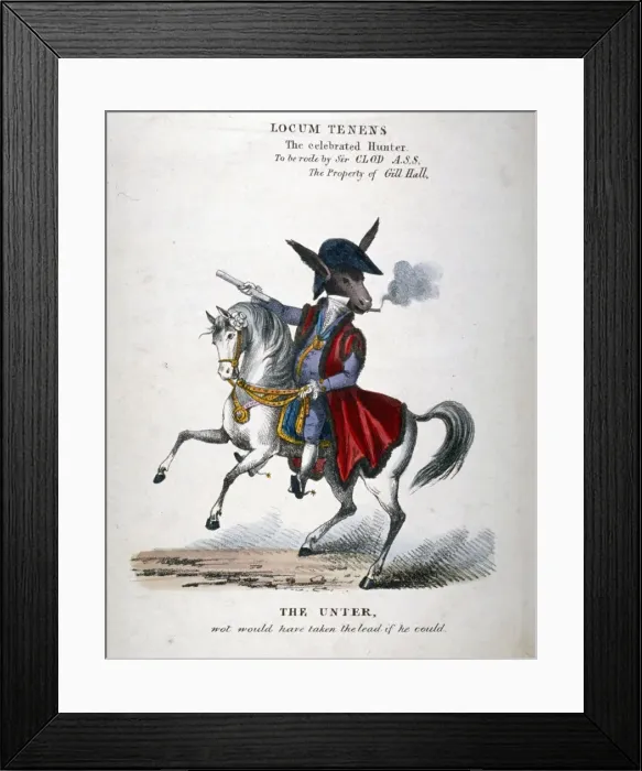 Framed Print : Locum Tenens, the celebrated Hunter, 1830 Framed Print : Locum Tenens, the celebrated Hunter, 1830