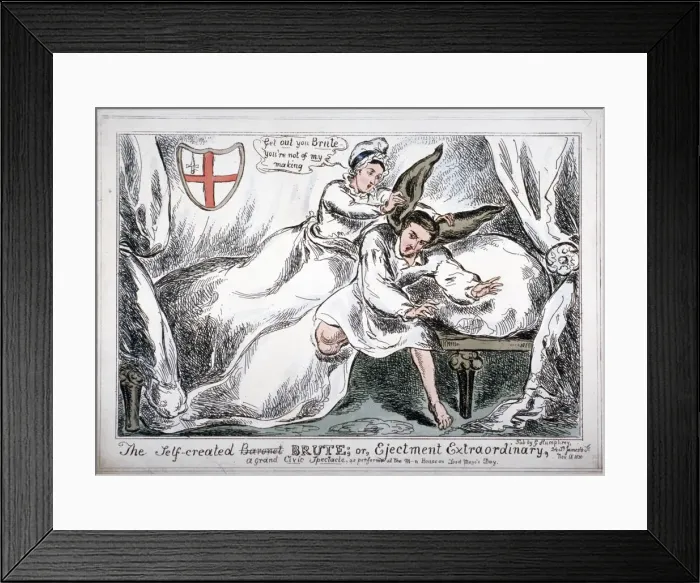 Framed Print : The self created brute... 1830 Framed Print : The self created brute... 1830