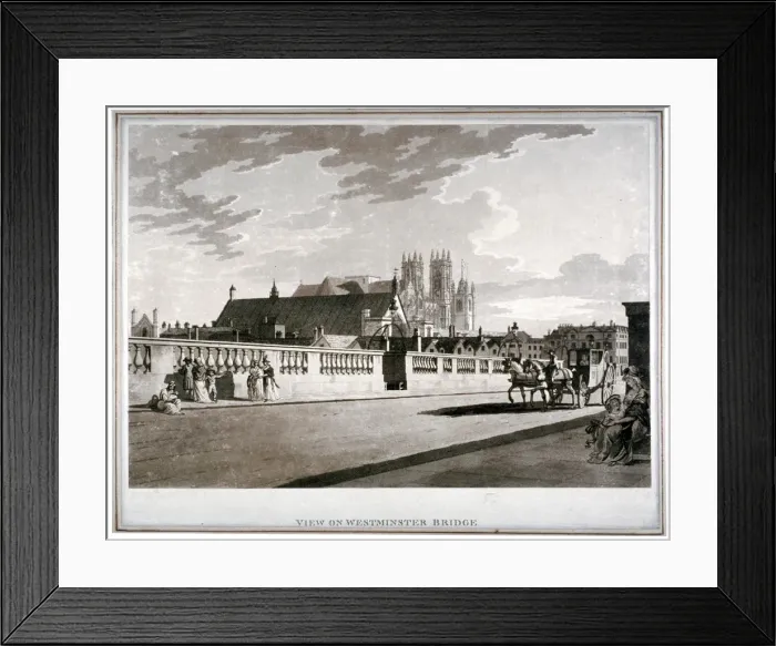 Framed Print : Westminster Bridge, London, 1792 Framed Print : Westminster Bridge, London, 1792