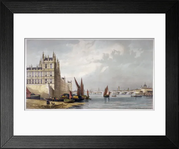 Framed Print : Westminster Bridge, London, 1863 Framed Print : Westminster Bridge, London, 1863
