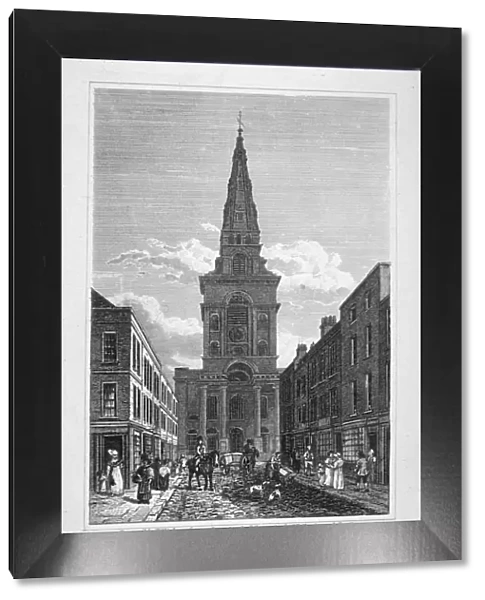 View of Christ Church, Spitalfields, London, 1817. Artist: Thomas Higham