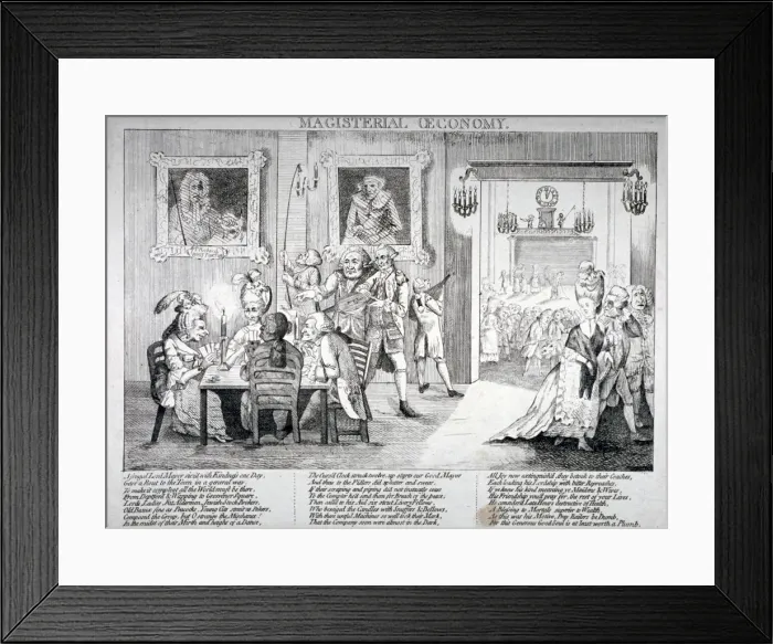 Framed Print : Magisterial oeconomy... 1779. Artist: John Nixon Framed Print : Magisterial oeconomy... 1779. Artist: John Nixon