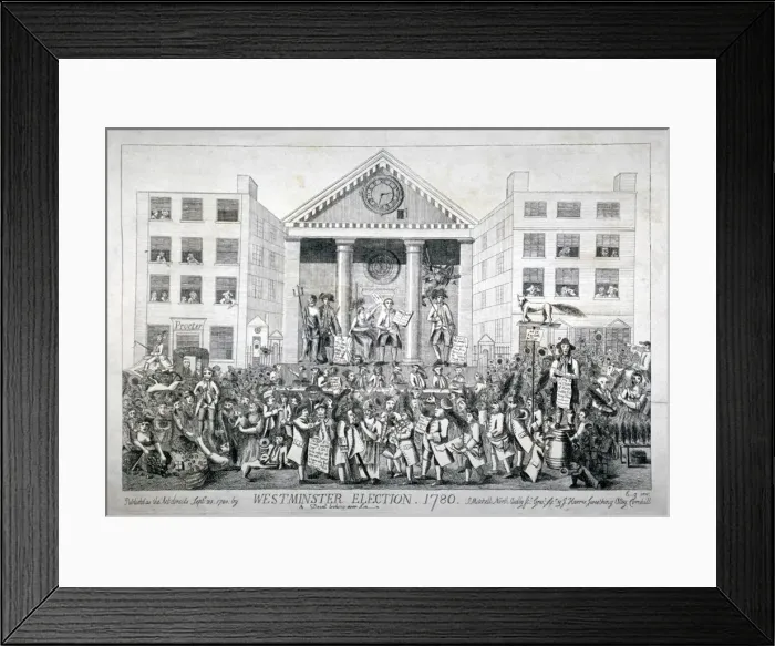 Framed Print : Westminster Election, 1780 Framed Print : Westminster Election, 1780