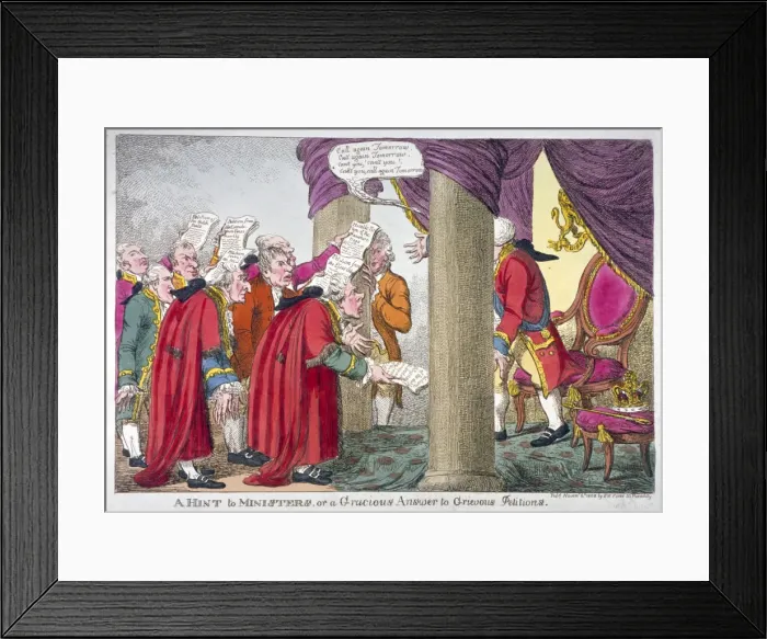 Framed Print : Petitioners before George III Framed Print : Petitioners before George III