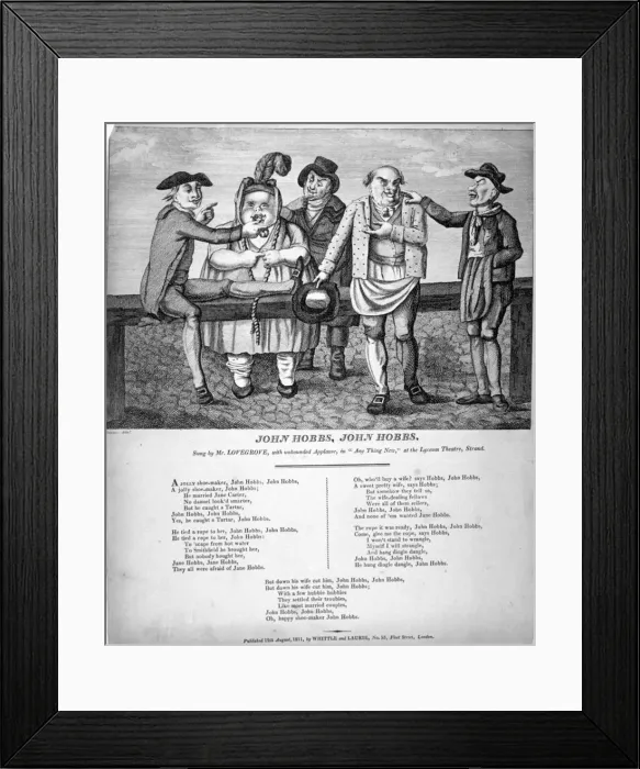Framed Print : John Hobbs, John Hobbs, 1811 Framed Print : John Hobbs, John Hobbs, 1811