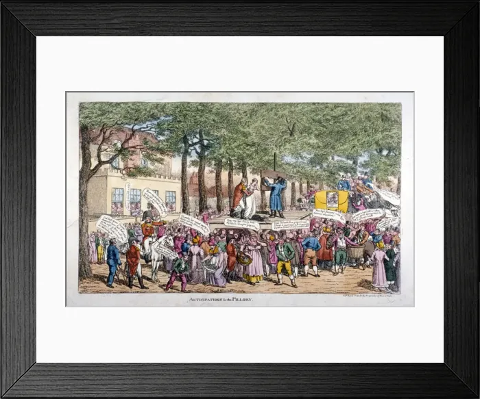 Framed Print : Anticipations for the Pillory, 1813 Framed Print : Anticipations for the Pillory, 1813