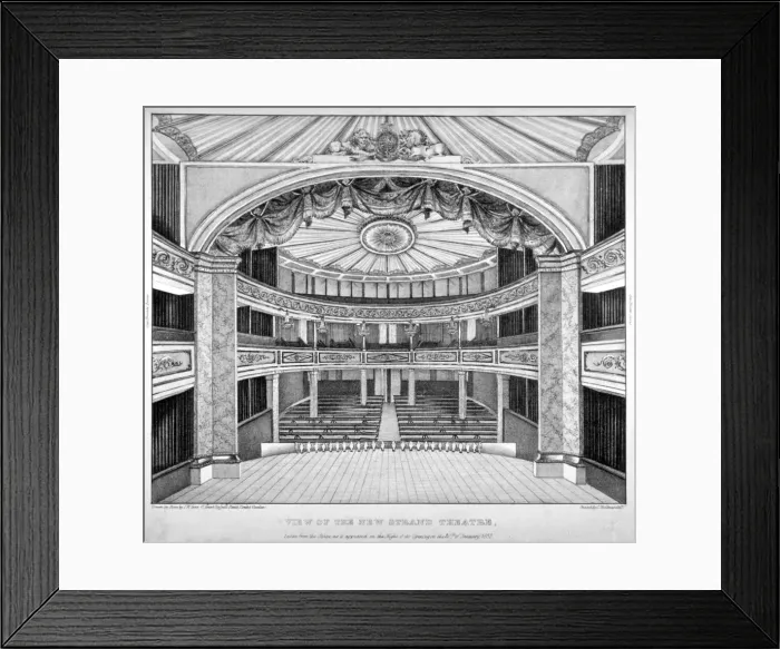 Framed Print : The Royal Strand Theatre, London, 1832. Artist: JW Gear Framed Print : The Royal Strand Theatre, London, 1832. Artist: JW Gear