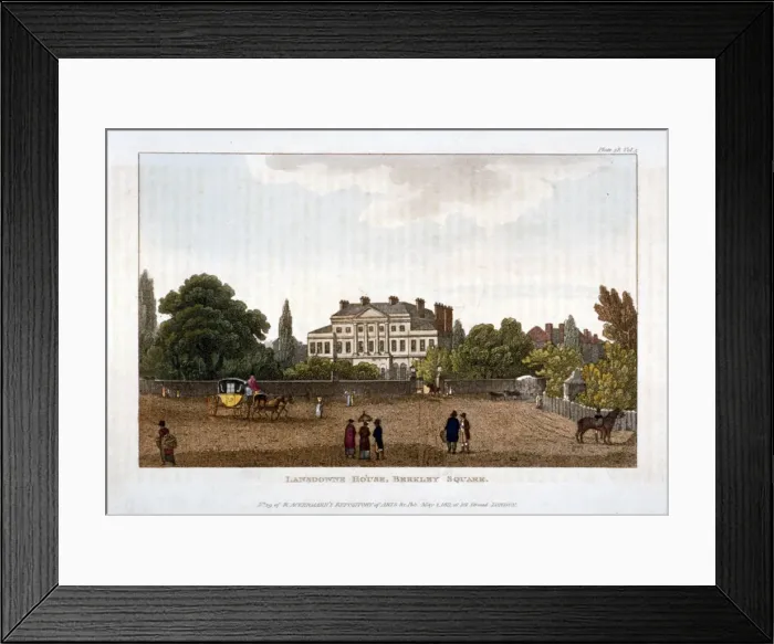 Framed Print : Lansdowne House in Berkeley Square, Mayfair, London, 1811 Framed Print : Lansdowne House in Berkeley Square, Mayfair, London, 1811