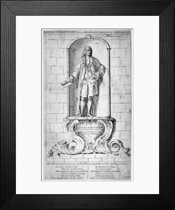 Framed Print : Satire relating to Sir John Barnard, 1755 Framed Print : Satire relating to Sir John Barnard, 1755