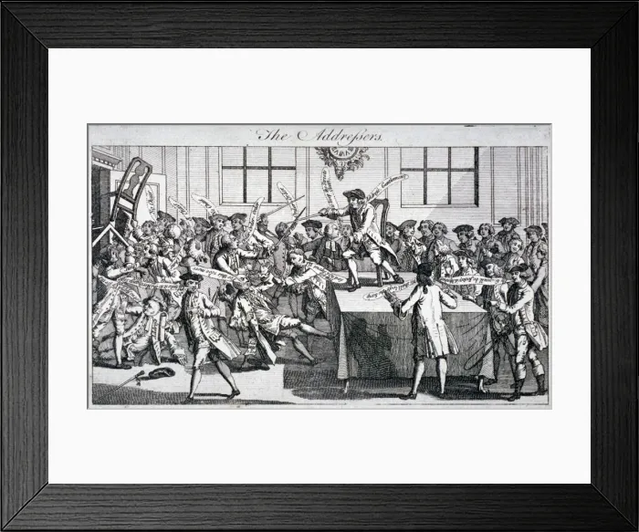 Framed Print : The addressers, 1769 Framed Print : The addressers, 1769