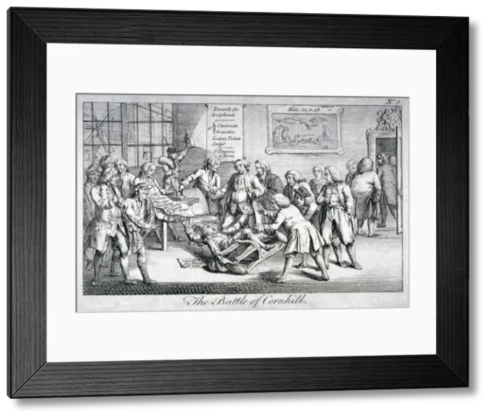 Framed Print : The Battle of Cornhill, 1769 Framed Print : The Battle of Cornhill, 1769