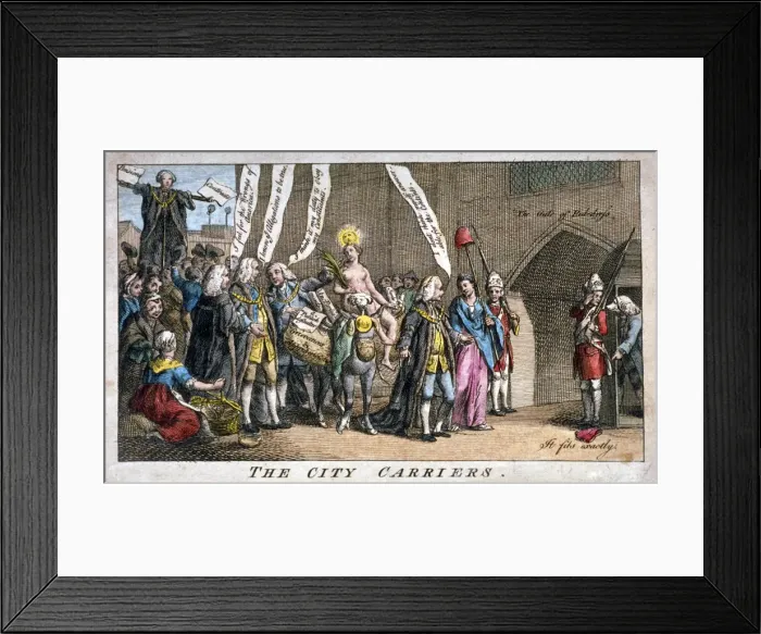 Framed Print : The City carriers, 1769 Framed Print : The City carriers, 1769
