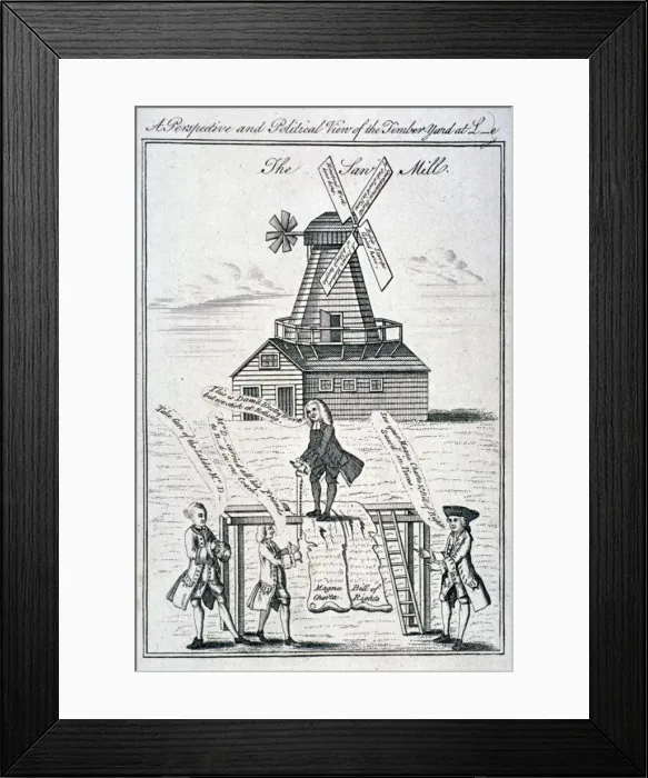 Framed Print : A perspective and political view of the timber-yard at L-e, 1769 Framed Print : A perspective and political view of the timber-yard at L-e, 1769