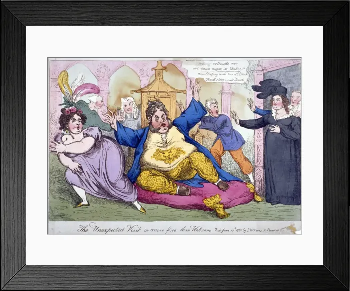 Framed Print : The Unexpected Visit or more free than welcome, 1820 Framed Print : The Unexpected Visit or more free than welcome, 1820