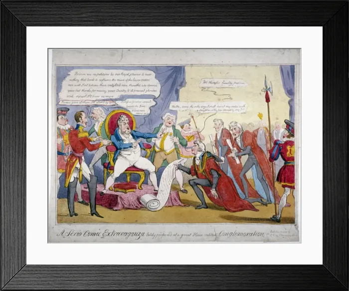 Framed Print : A serio comic extravaganza... 1820 Framed Print : A serio comic extravaganza... 1820