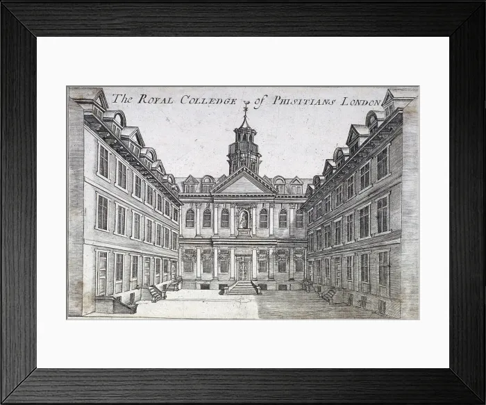 Framed Print : College of Physicians, London, c1710 Framed Print : College of Physicians, London, c1710