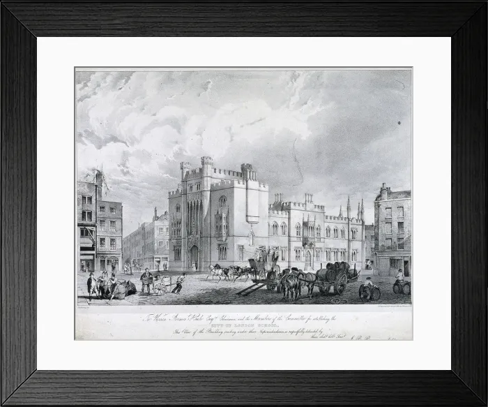 Framed Print : City of London School, London, 1835 Artist: GE Madeley Framed Print : City of London School, London, 1835 Artist: GE Madeley