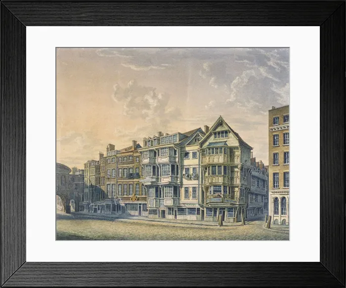 Framed Print : Fleet Street, London, 1798 Artist: William Capon Framed Print : Fleet Street, London, 1798 Artist: William Capon