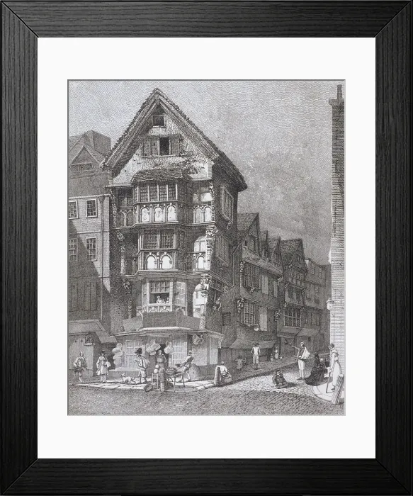 Framed Print : Fleet Street, London, 1812. Artist: John Thomas Smith Framed Print : Fleet Street, London, 1812. Artist: John Thomas Smith