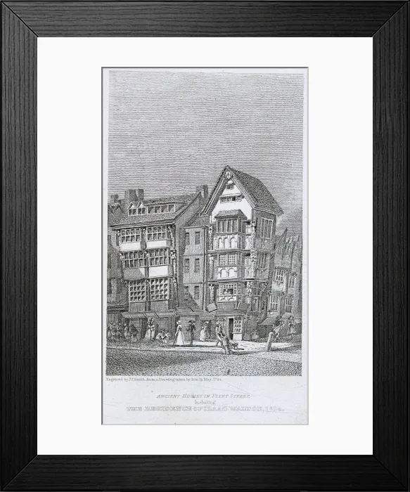 Framed Print : Fleet Street, London, 1822. Artist: John Thomas Smith Framed Print : Fleet Street, London, 1822. Artist: John Thomas Smith