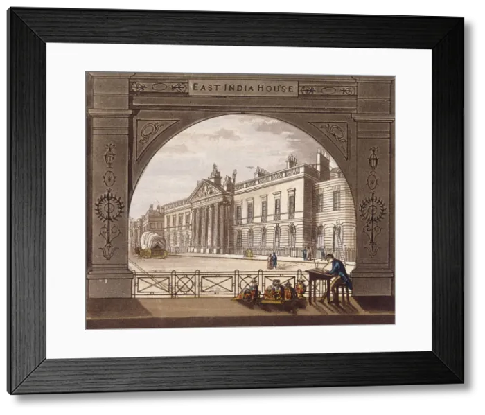 Framed Print : East India House, London, c1820 Framed Print : East India House, London, c1820