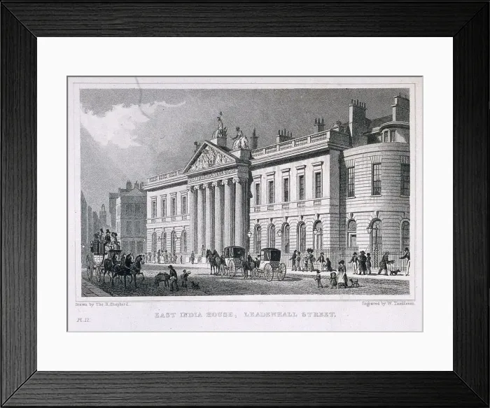 Framed Print : East India House, London, c1829. Artist: William Tombleson Framed Print : East India House, London, c1829. Artist: William Tombleson