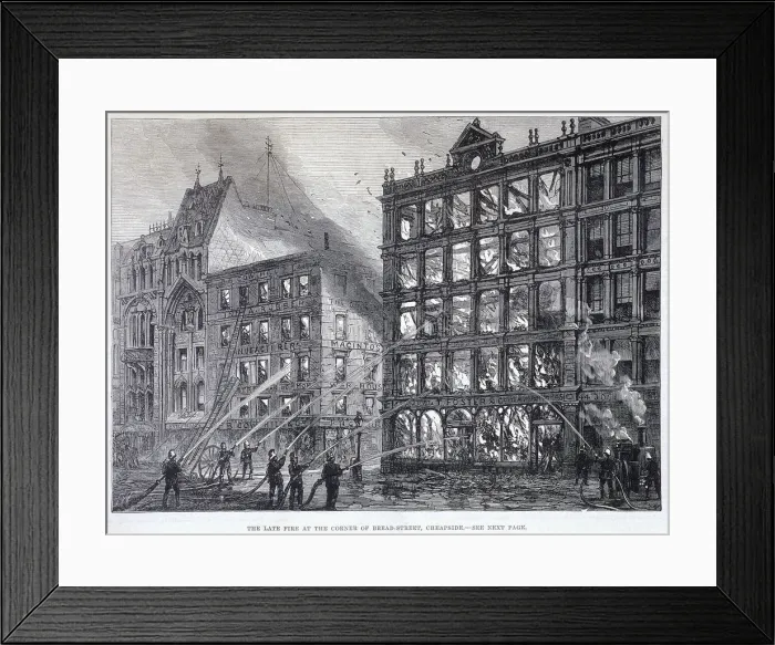 Framed Print : Cheapside, London, 1881 Framed Print : Cheapside, London, 1881