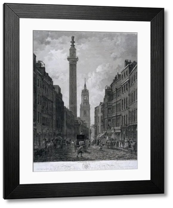 Framed Print : Fish Street Hill, London, 1795. Artist: Thomas Morris Framed Print : Fish Street Hill, London, 1795. Artist: Thomas Morris