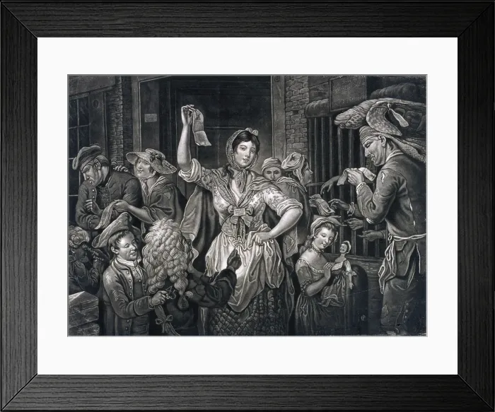 Framed Print : Campaign at Fleet Prison, London, c1770 Framed Print : Campaign at Fleet Prison, London, c1770