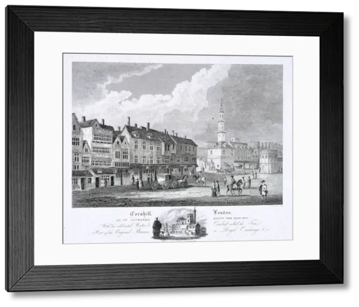 Framed Print : Cornhill, London, 1810 Framed Print : Cornhill, London, 1810