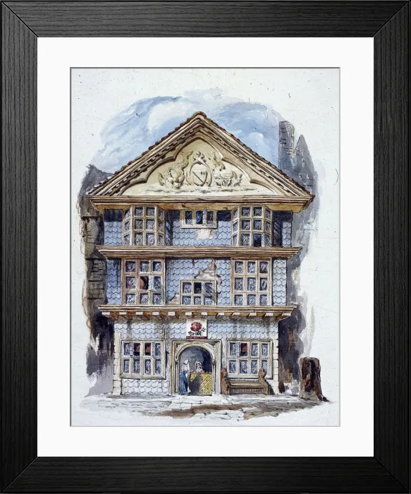 Framed Print : The Rose Tavern, Fenchurch Street, London (1805?). Artist: C Matthews Framed Print : The Rose Tavern, Fenchurch Street, London (1805?). Artist: C Matthews